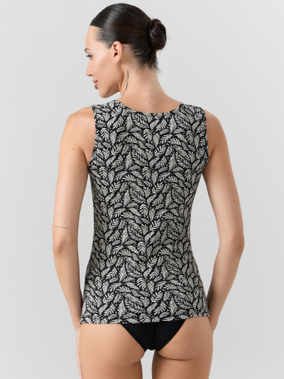 Майка Mark Formelle 422258/25-38310Ц-5 листья_на_черном - фото 3