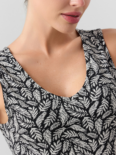 Майка Mark Formelle 422258/25-38310Ц-5 листья_на_черном - фото 2