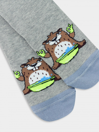 Носки Mark Formelle 430K-1350/B4-21430K-2 серый_меланж_рис.1350 - фото 2