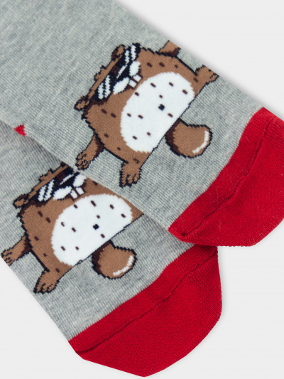 Носки Mark Formelle 430K-1351/B4-21430K-2 серый_меланж_рис.1351 - фото 2