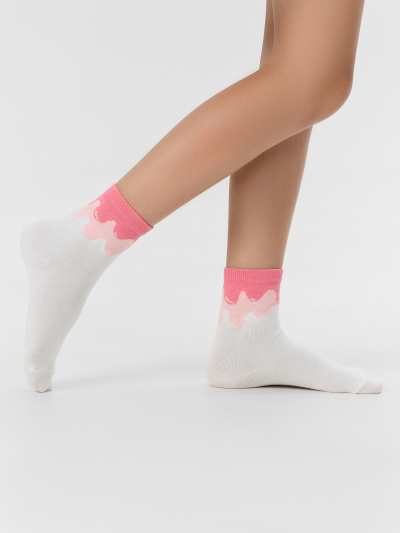 Носки Mark Formelle 430K-3068/B3-25430K лиловый_белый_рис.3068 - фото 1