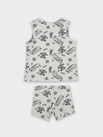 Майка, трусы Mark Formelle 443002/25-37066ПП-0 граффити_на_молочном - фото 1