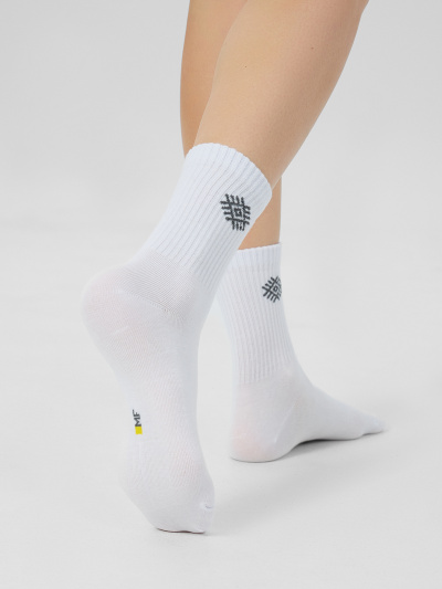 Носки Mark Formelle 444A-2775/B5-243444A белый_беж.мел_св.сер.меланж_рис.2775 - фото 1