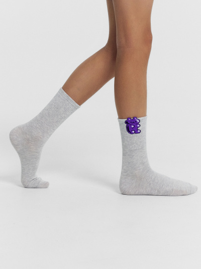 Носки Mark Formelle 444K-2845/B4-24444K св.серый_меланж_рис.2845 - фото 1