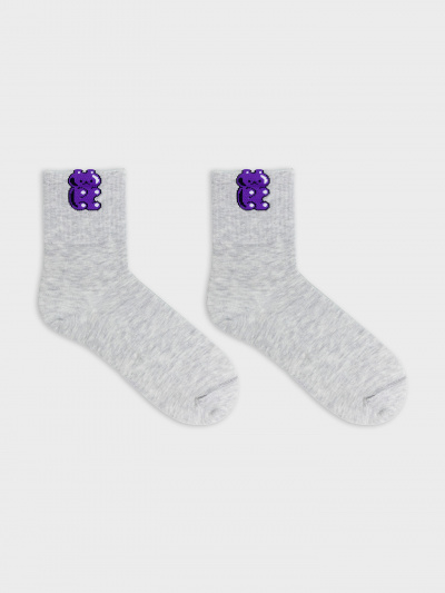 Носки Mark Formelle 444K-2845/B4-24444K св.серый_меланж_рис.2845 - фото 2