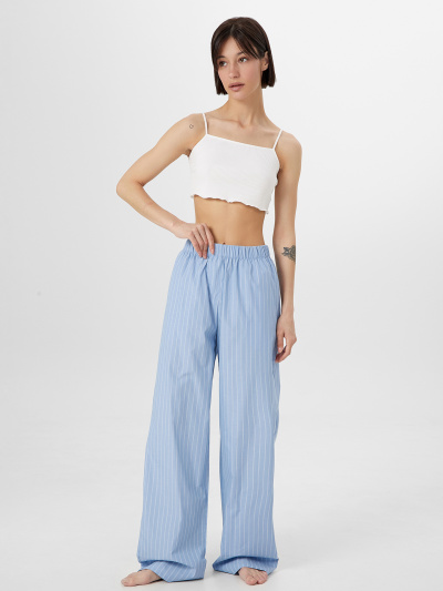 Брюки Mark Formelle 532524/25-34940ПП-9 белые_полосы_на_т.голубом - фото 2