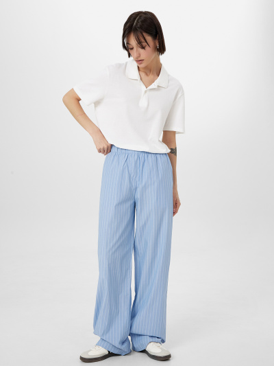 Брюки Mark Formelle 532524/25-34940ПП-9 белые_полосы_на_т.голубом - фото 4