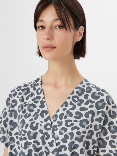 Халат Mark Formelle 552259/1/25-35845ПП-0 серый_леопард - фото 2