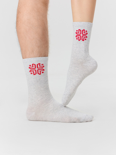 Носки Mark Formelle 559U-3237/25559U св.серый_меланж_рис.3237 - фото 2