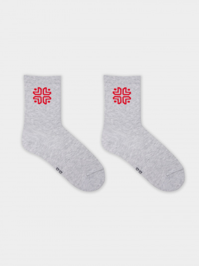 Носки Mark Formelle 559U-3237/25559U св.серый_меланж_рис.3237 - фото 1