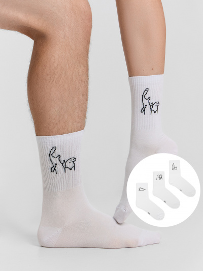 Носки Mark Formelle 559UA-3227/253559UA белый_3_рис.3227 - фото 1