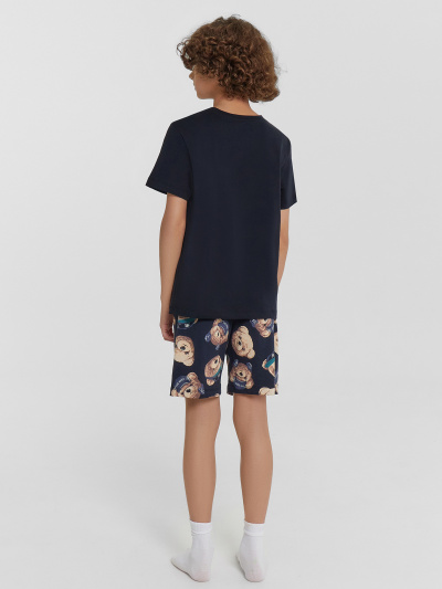 Футболка, шорты Mark Formelle 563318/24-28602ПП-0 черный_мишки_на_неви_3_сл_на_пол - фото 2