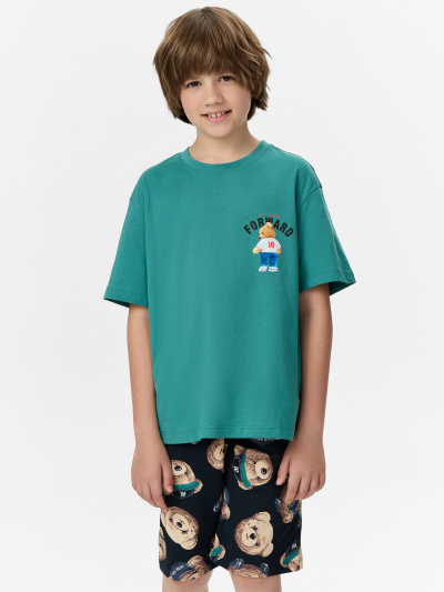 Футболка, шорты Mark Formelle 563327/24-30791ПП-0 малахит_мишки_на_неви_3_сл_на_пол - фото 3