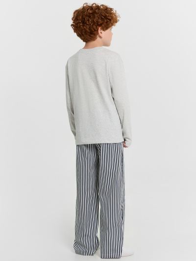 Брюки, джемпер Mark Formelle 563330/24-33890ПП-14 серый_меланж_4306_А_синяя_полоска_на_белом_декор - фото 2