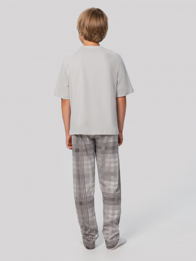 Брюки, футболка Mark Formelle 563335/25-34504ПП-0 мрамор_серая_клетка_2_сл_на_пол - фото 2
