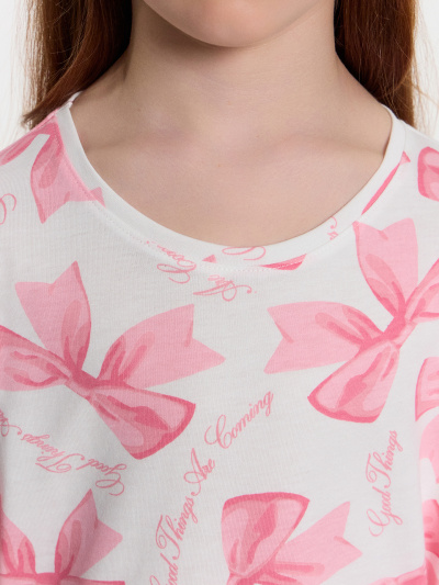 Футболка, шорты Mark Formelle 567727/25-35242ПП-0 бантики_на_белом - фото 4