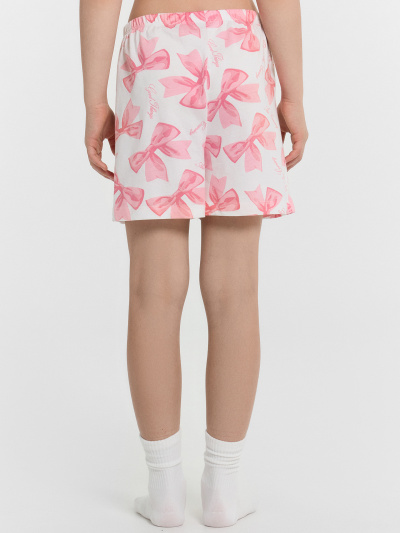 Футболка, шорты Mark Formelle 567727/25-35242ПП-0 серый_меланж_4306_А_бантики_на_белом_3_сл_на_пол - фото 5