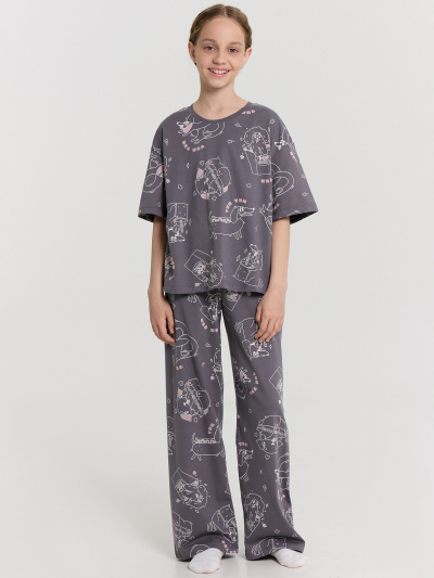 Брюки, футболка Mark Formelle 567747/24-31281ПП-0 собачки_на_олове_декор - фото 1