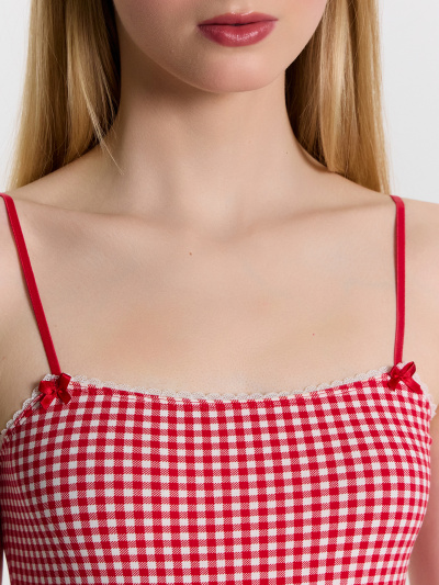 Сорочка Mark Formelle 572393/24-32638ПП-5 клетка_виши_красная - фото 4