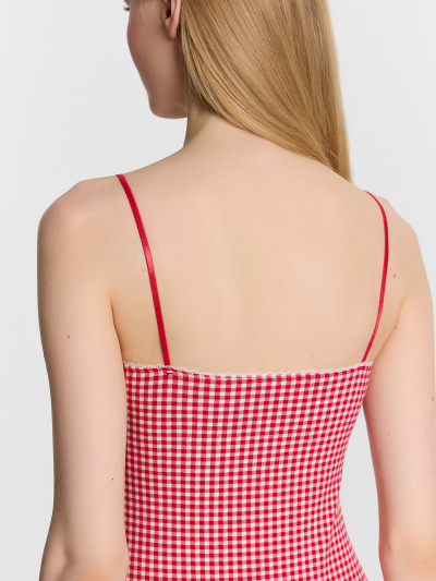 Сорочка Mark Formelle 572393/24-32638ПП-5 клетка_виши_красная - фото 5