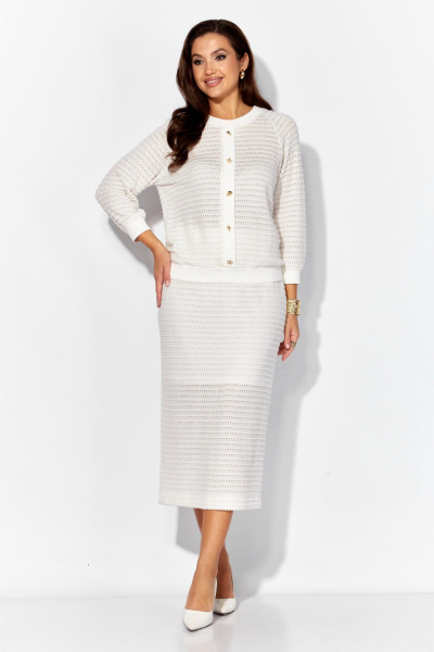 Джемпер, юбка TAiER 1391 молочный - фото 2