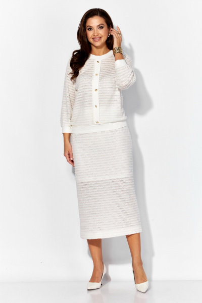 Джемпер, юбка TAiER 1391 молочный - фото 1