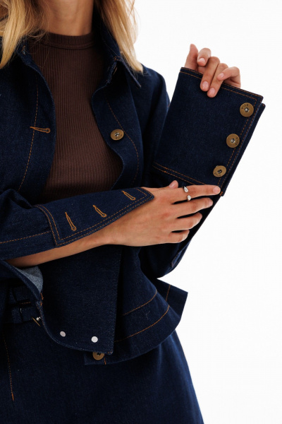 Блуза EOLA 2920 темно-синий - фото 14