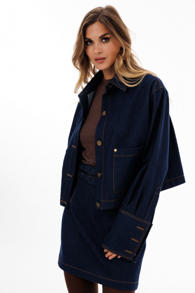 Блуза EOLA 2920 темно-синий - фото 13