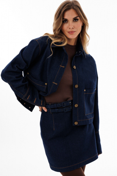 Блуза EOLA 2920 темно-синий - фото 12