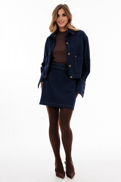 Блуза EOLA 2920 темно-синий - фото 5