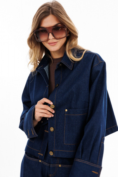 Блуза EOLA 2920.1 темно-синий - фото 15