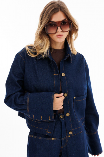 Блуза EOLA 2920.1 темно-синий - фото 14