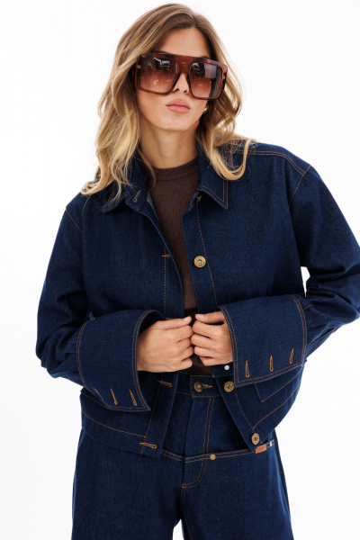 Блуза EOLA 2920.1 темно-синий - фото 12