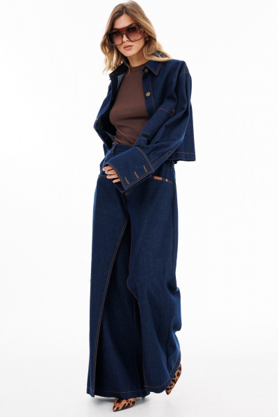 Блуза EOLA 2920.1 темно-синий - фото 11