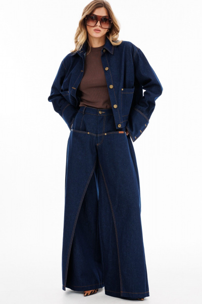 Блуза EOLA 2920.1 темно-синий - фото 9