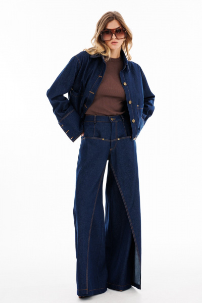 Блуза EOLA 2920.1 темно-синий - фото 8