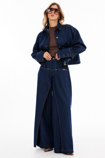 Блуза EOLA 2920.1 темно-синий - фото 6