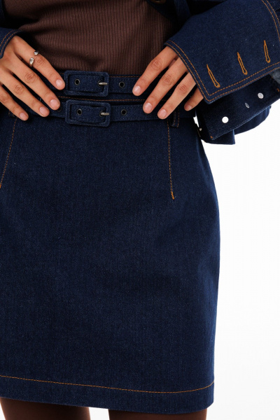Юбка EOLA 2922 темно-синий - фото 4