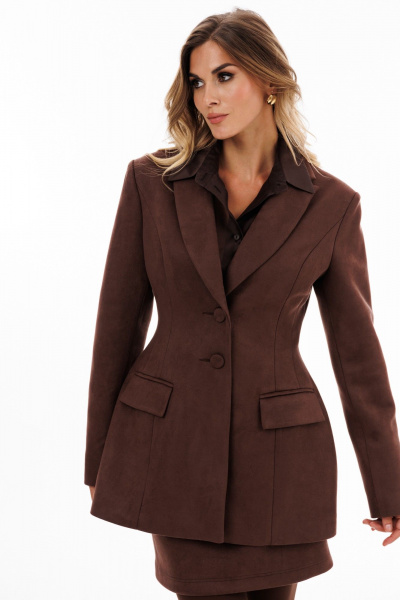 Жакет EOLA 2923 темный-шоколад - фото 1