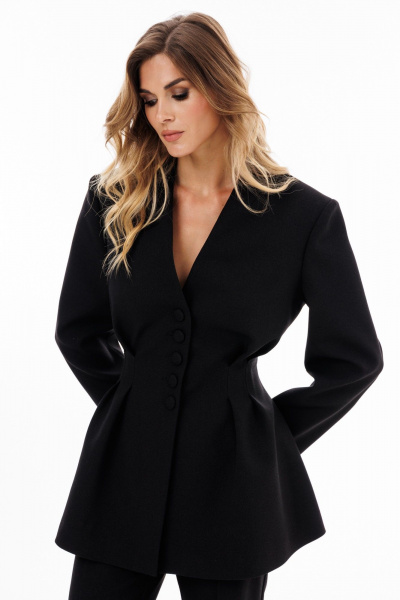 Жакет EOLA 2924 черный_меланж - фото 6