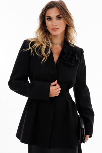 Жакет EOLA 2924.1 черный_меланж - фото 10