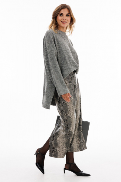 Юбка EOLA 2927.2 серый_питон - фото 9