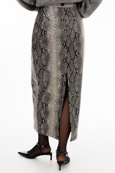 Юбка EOLA 2927.2 серый_питон - фото 3
