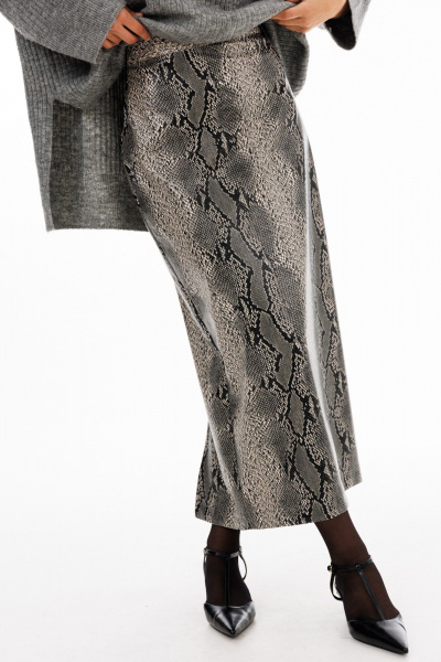 Юбка EOLA 2927.2 серый_питон - фото 2