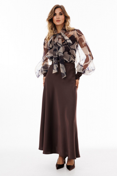 Юбка EOLA 2932 шоколад - фото 9