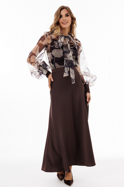Юбка EOLA 2932 шоколад - фото 1