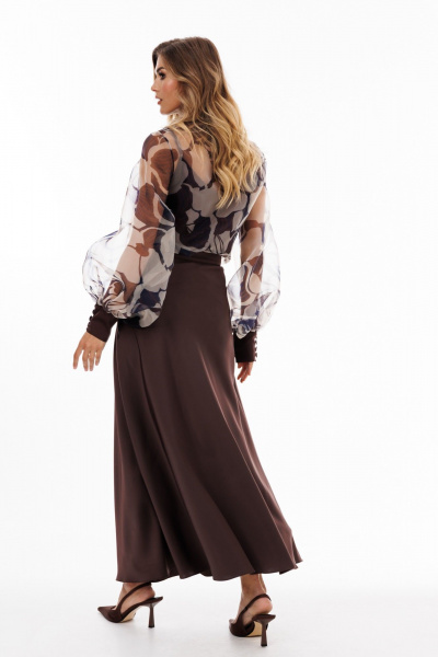 Юбка EOLA 2932 шоколад - фото 3