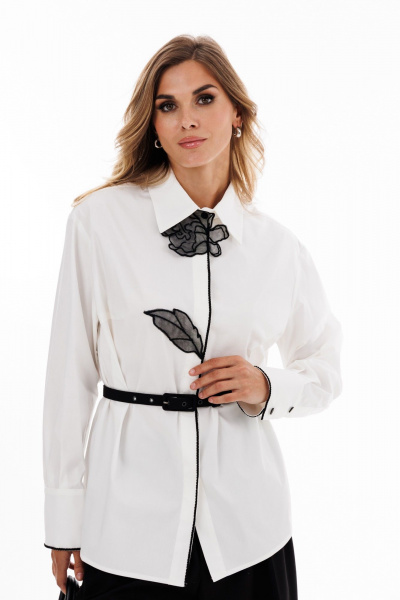 Блуза EOLA 2943 молочный - фото 8