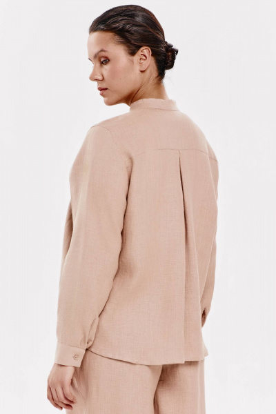 Рубашка SHLOMO 1-9 бежевый - фото 4