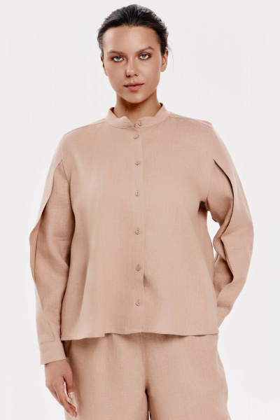 Рубашка SHLOMO 1-9 бежевый - фото 1